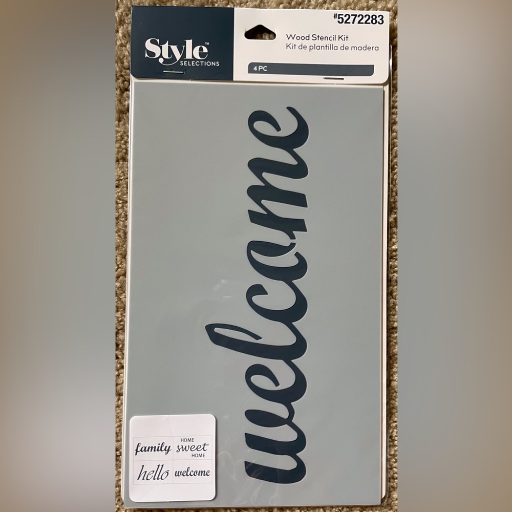 ⭐️ NWT Style Selections Wood Stencil Kit ⭐️